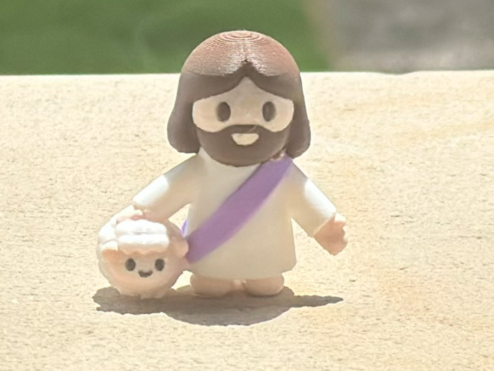 Chaveiro Jesus e Ovelhinha
