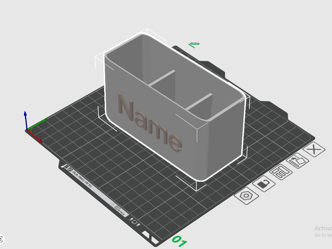 Organizador de Mesa com Nome Personalizado