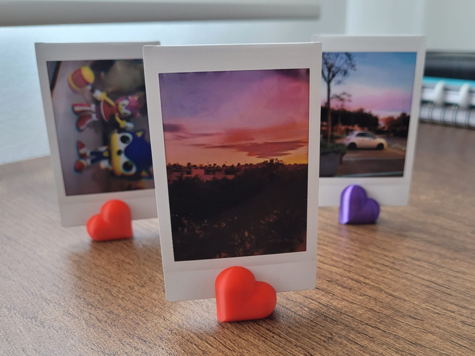 Suporte para Fotos em Formato de Coração