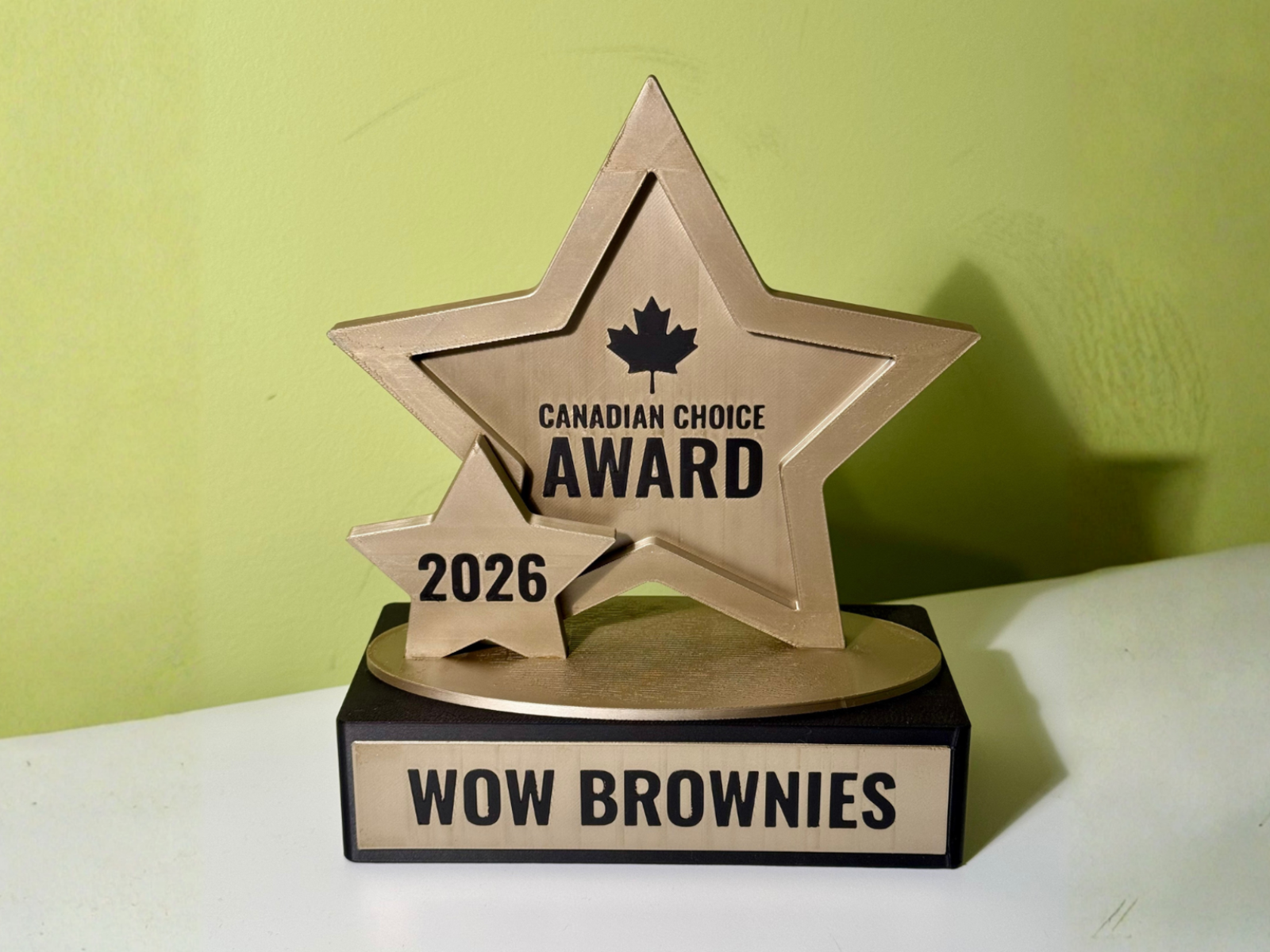 Troféu Estrela- texto personalizável